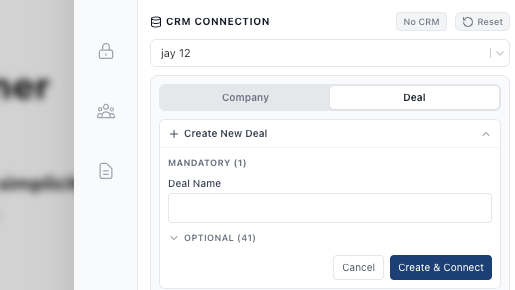 Create deal from Revspire